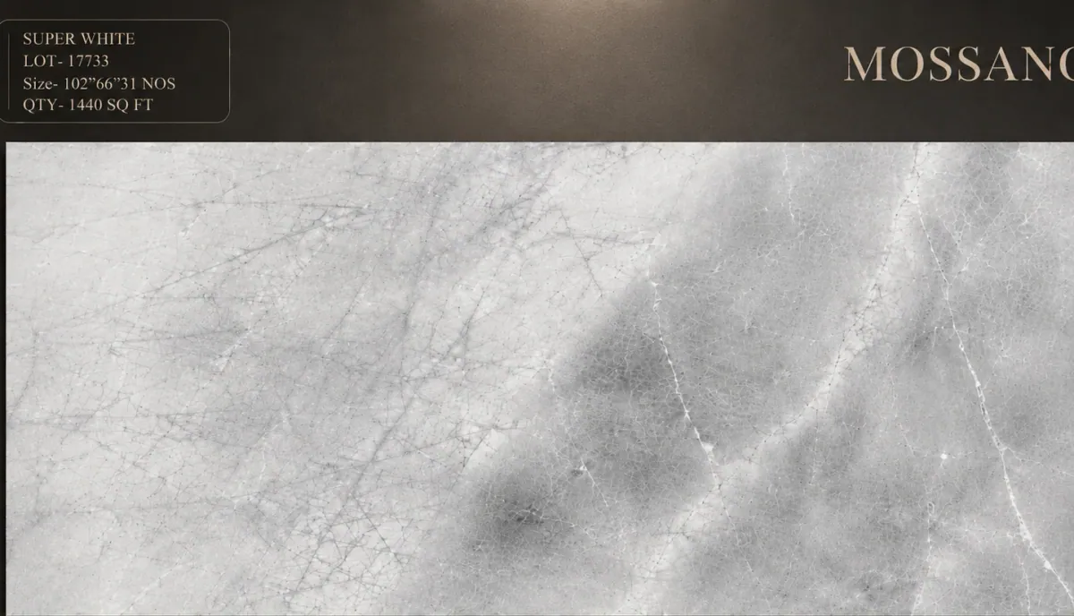 Super White natural stone slab